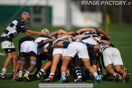 2018-10-14 Amatori Union Rugby Milano U16-Province dellOvest Rugby 142